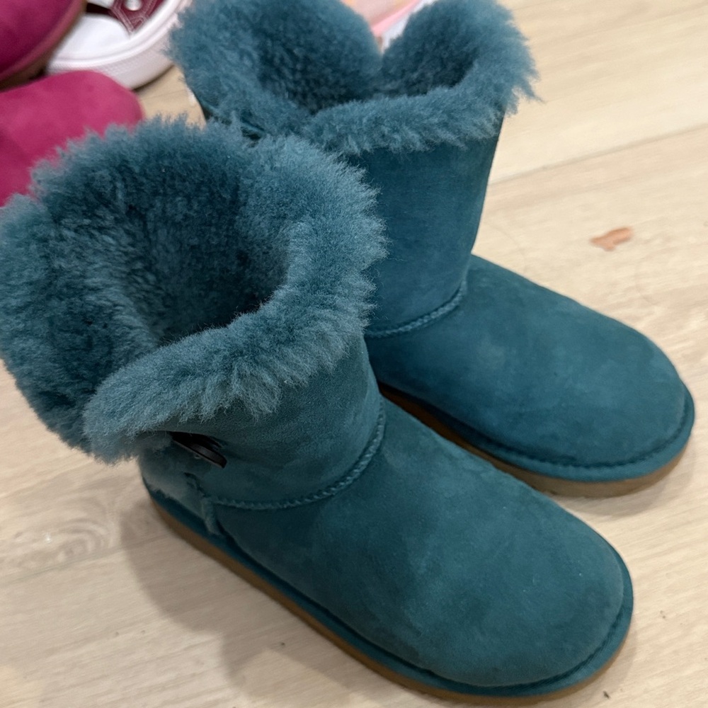 UGG Blue Shearling Boots